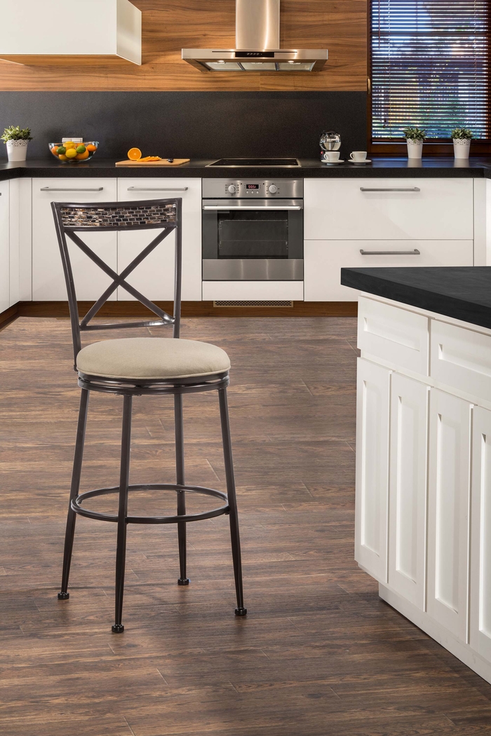 Pullman Bronze Outdoor Swivel Barstool - Thumbnail - Image 2