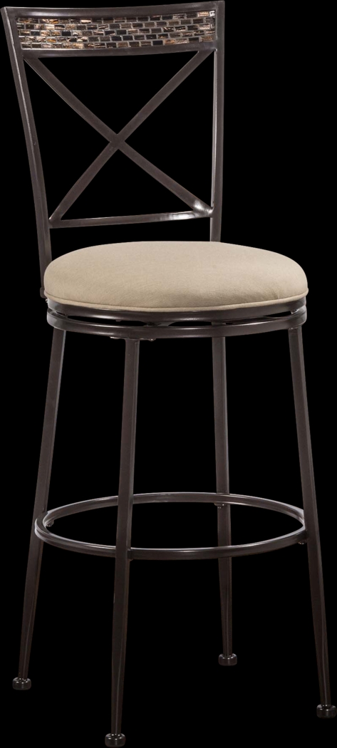 Pullman Bronze Outdoor Swivel Barstool - Thumbnail - Image 1