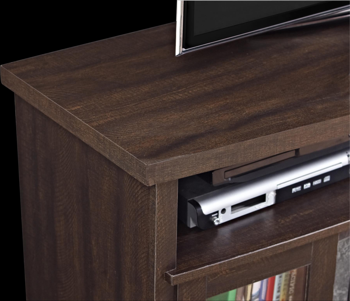 Puntail Espresso 53 in. Console with Electric Fireplace - Thumbnail - Image 5