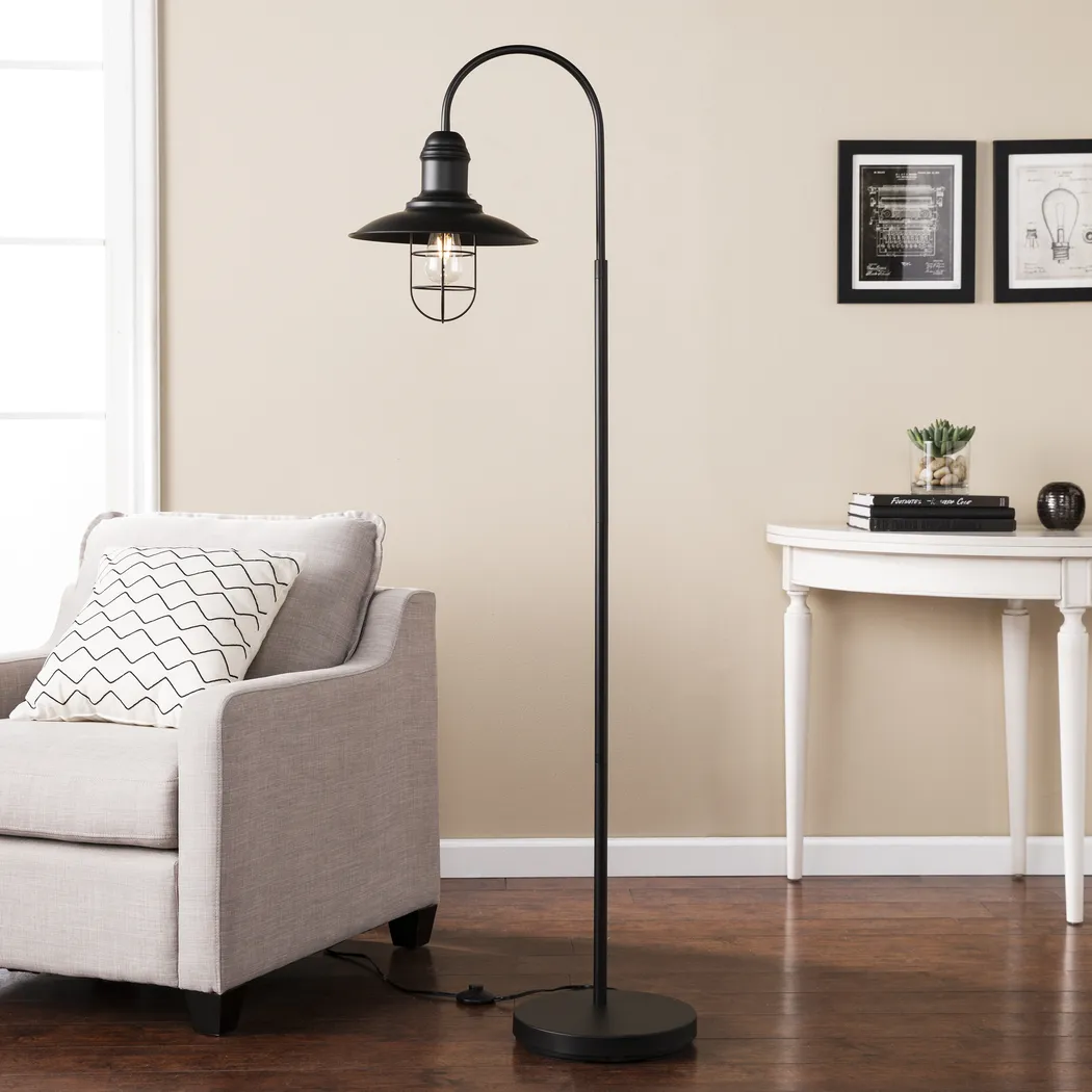 Purcell Black Floor Lamp - Thumbnail - Image 2