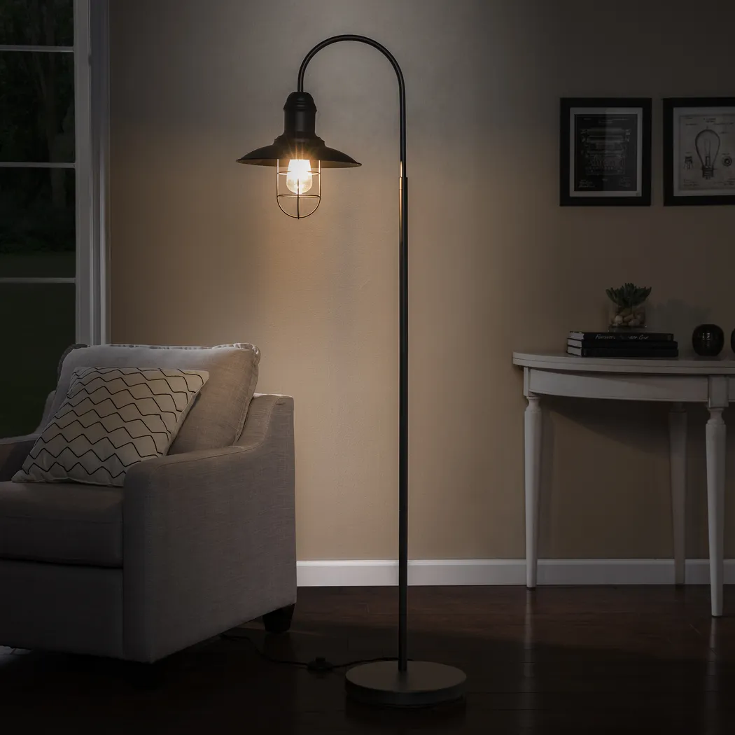 Purcell Black Floor Lamp - Thumbnail - Image 4