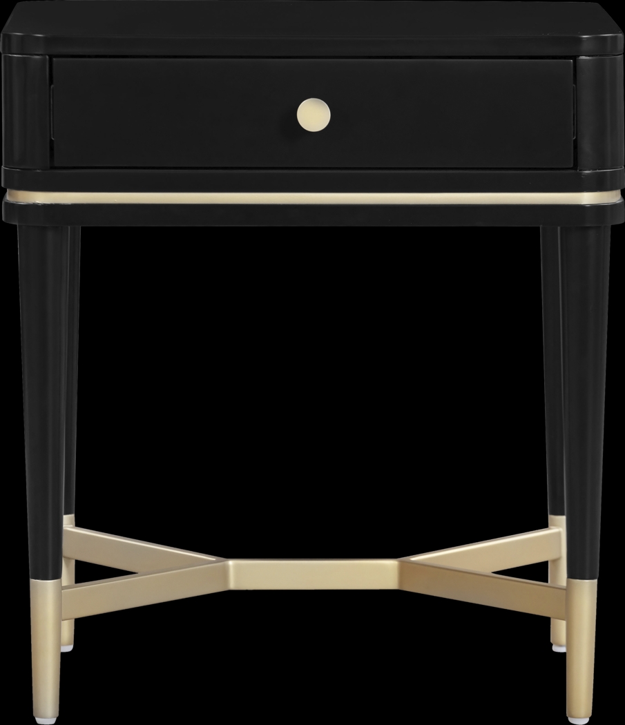 Purdon Black Nightstand - Thumbnail - Image 3