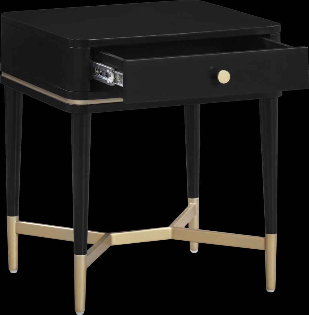 Purdon Black Nightstand - Thumbnail - Image 6
