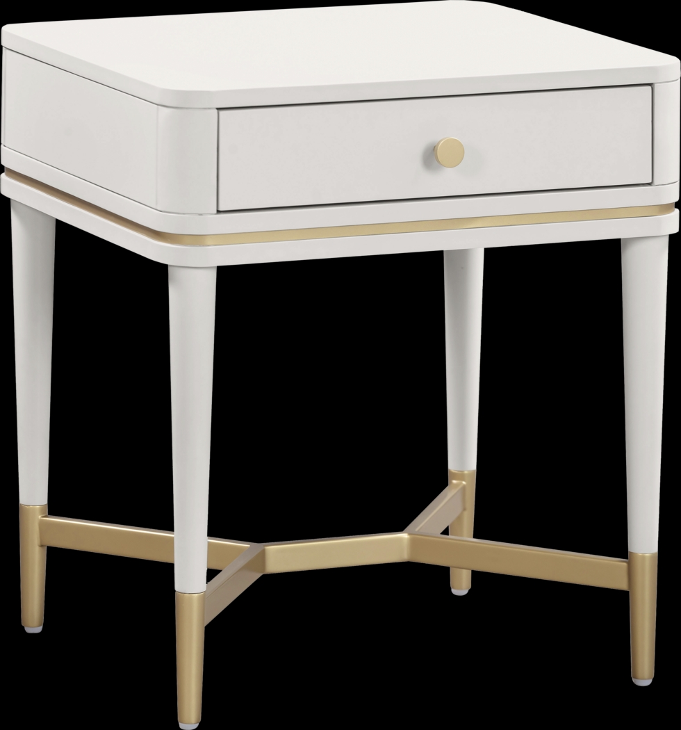 Purdon Cream Nightstand - Thumbnail - Image 1