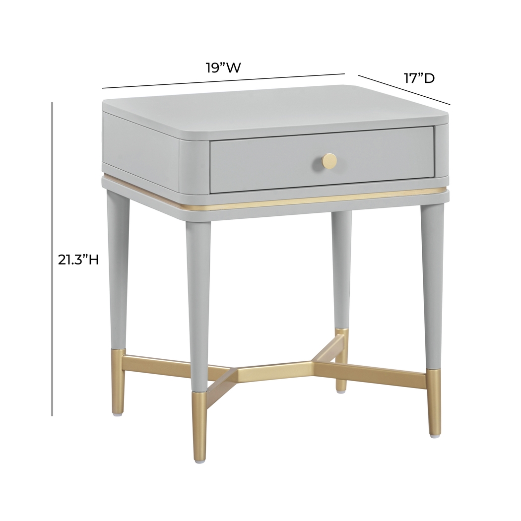 Purdon Gray Nightstand - Thumbnail - Image 8