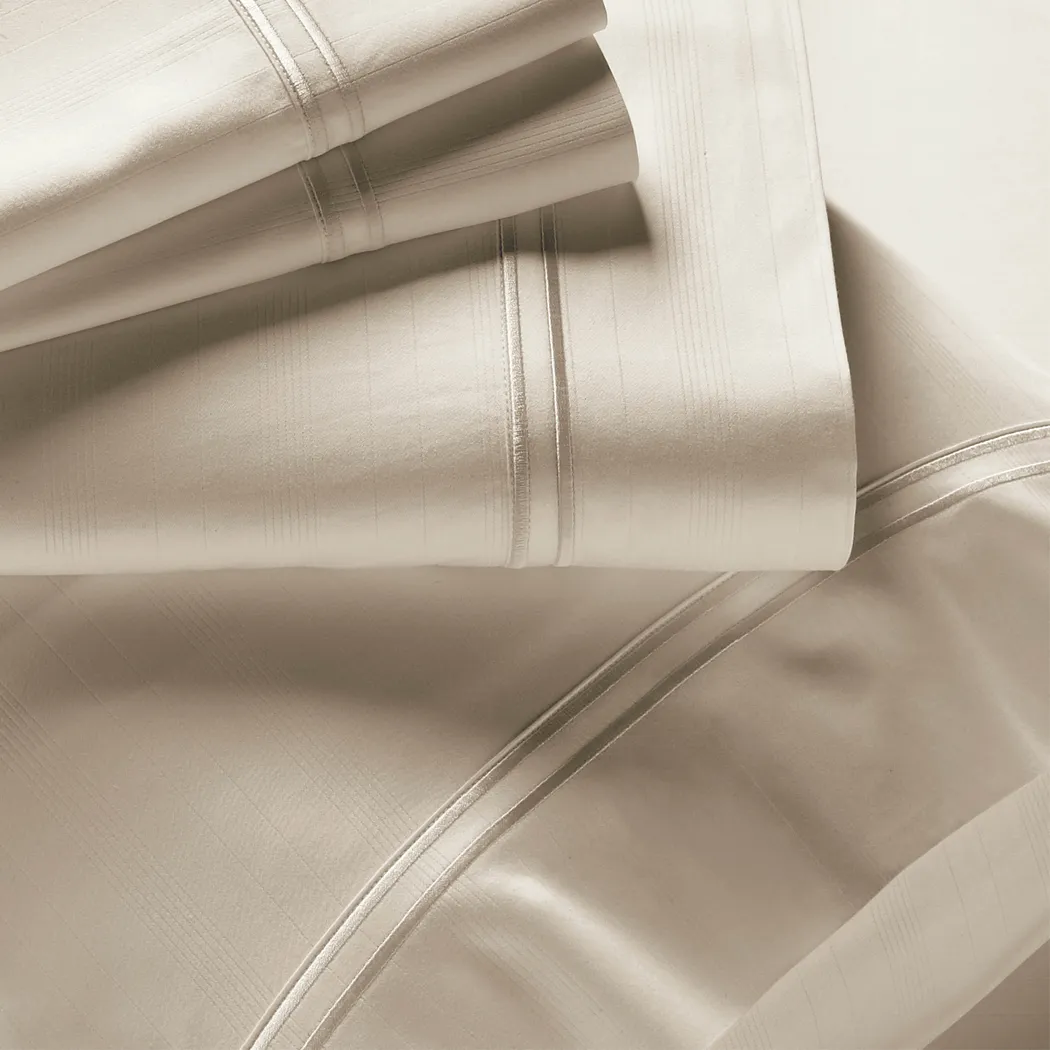 PureCare Premium Bamboo Ivory 3 Pc Twin XL Bed Sheet Set - Thumbnail - Image 1