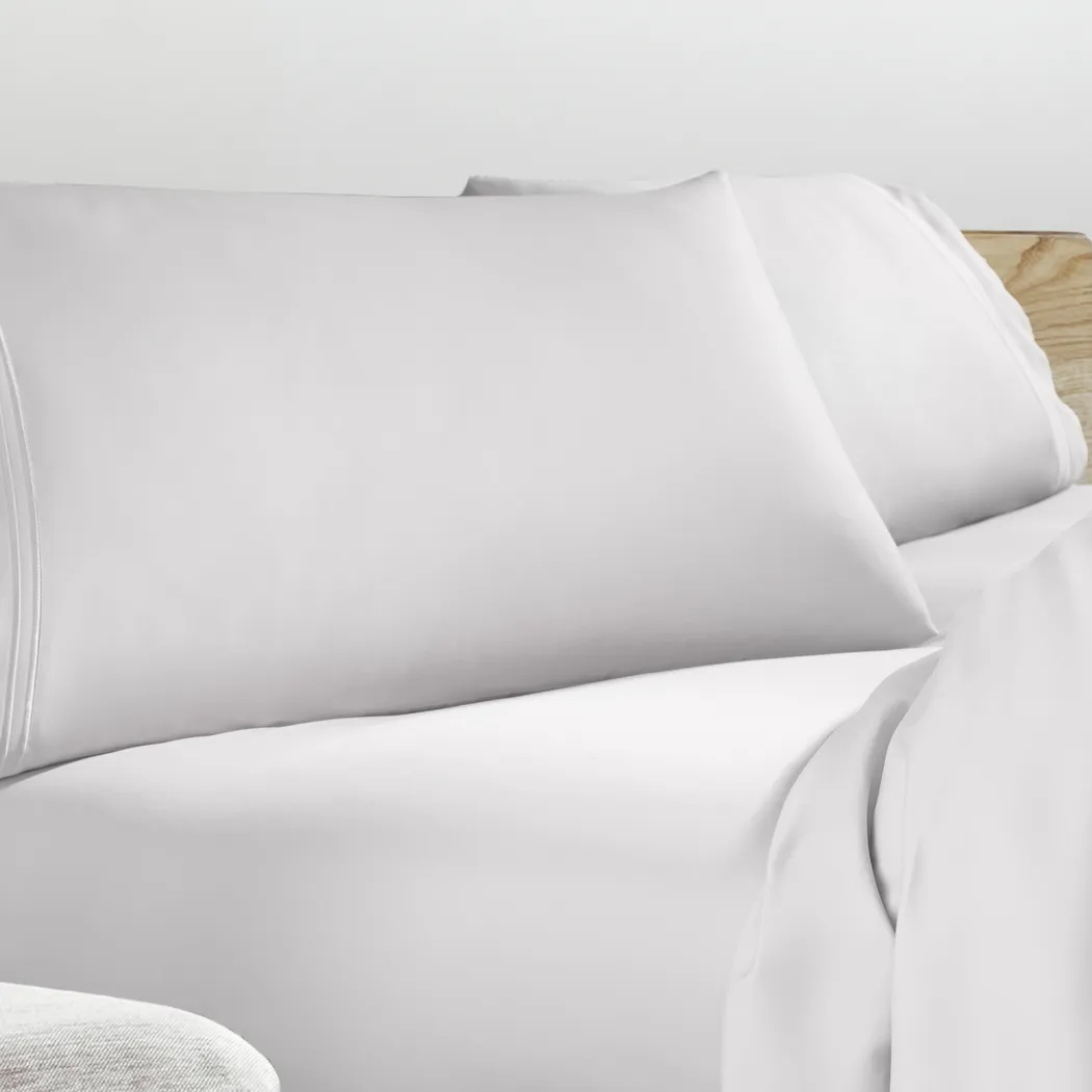 PureCare Premium Refreshing Lyocell White 4 Pc Cali King Bed Sheet Set - Thumbnail - Image 2