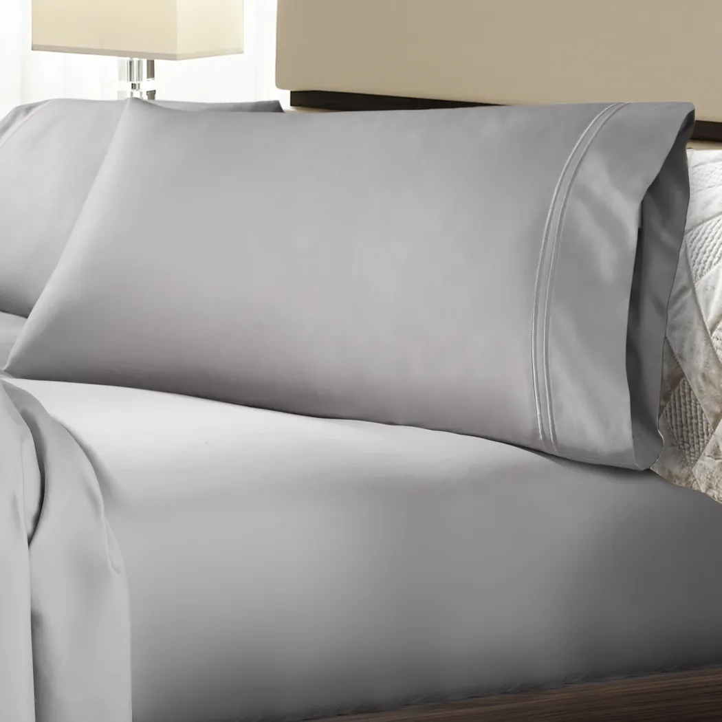 PureCare Premium Soft Touch Dove Gray 3 Pc Twin XL Bed Sheet Set - Thumbnail - Image 3
