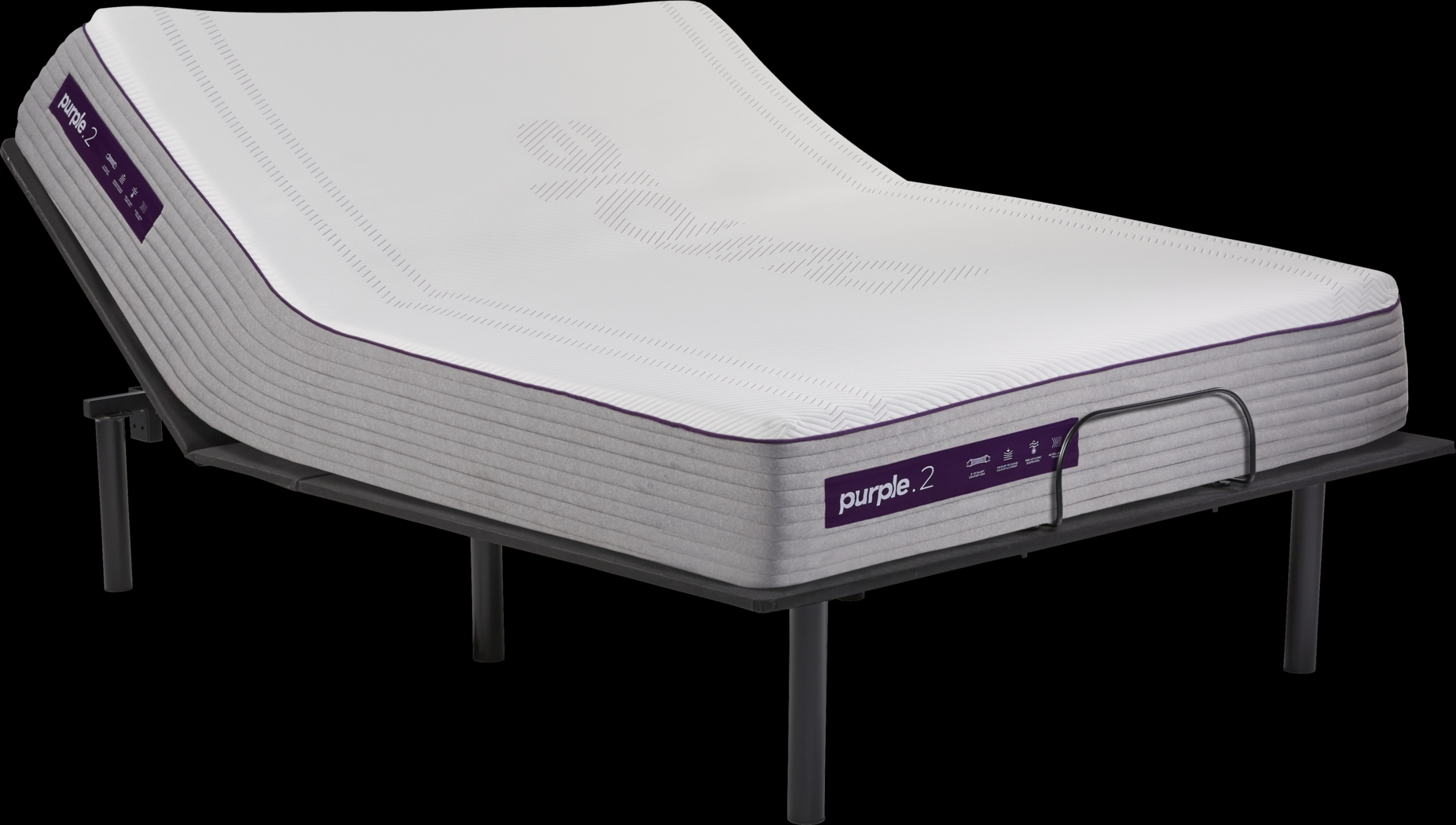Purple Hybrid 2 Queen Mattress with RTG Sleep 2000 Adjustable Base - Thumbnail - Image 1