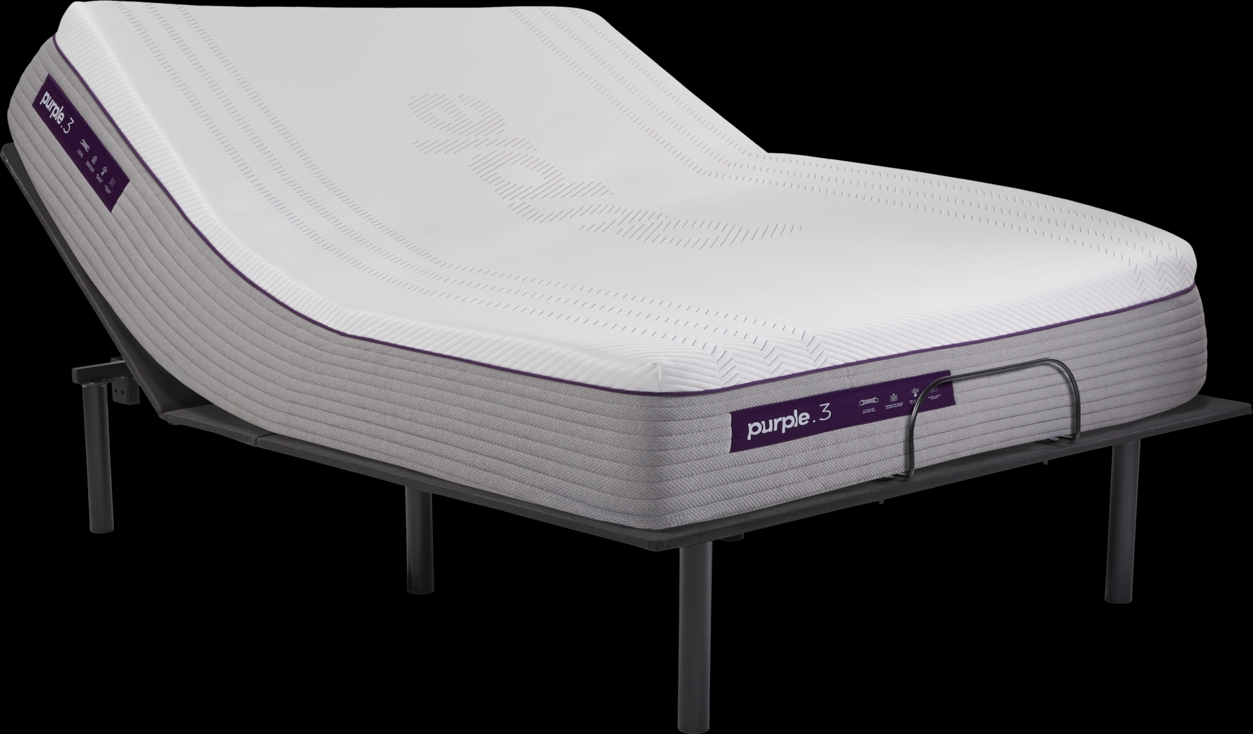 Purple Hybrid Premier 3 King Mattress with Head Up Only Base - Thumbnail - Image 1