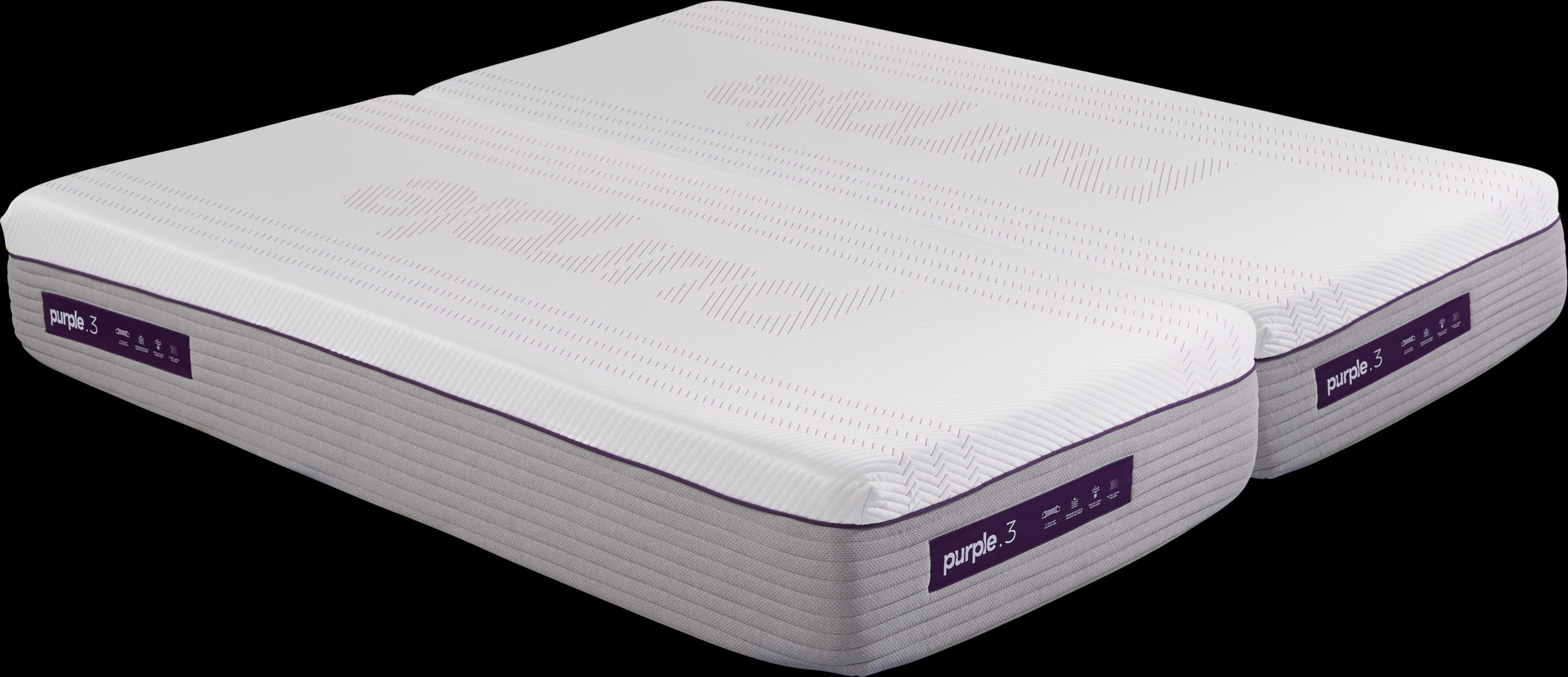 Purple Hybrid Premier 3 Split King Mattress (2 TWXL) - Thumbnail - Image 1