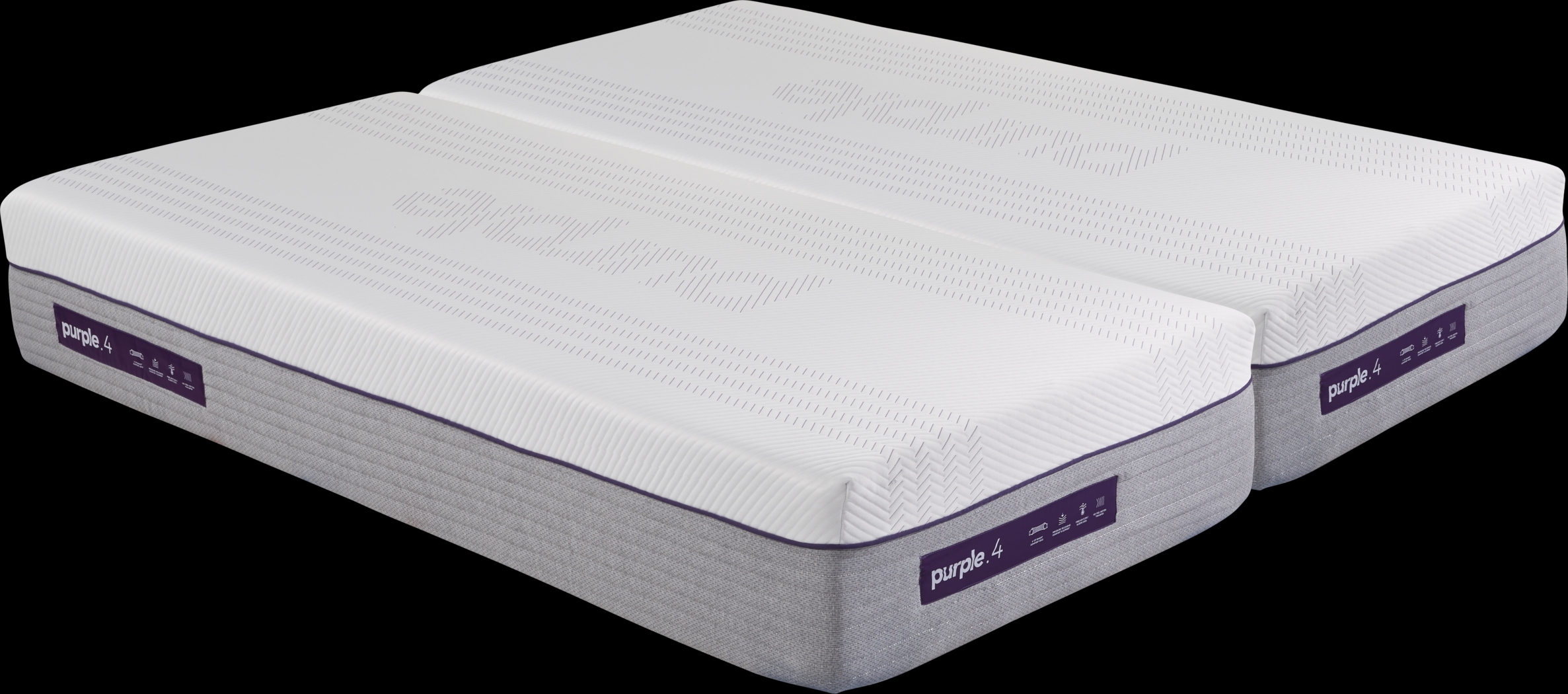 Purple Hybrid Premier 4 Split King Mattress (2 TWXL) - Thumbnail - Image 1