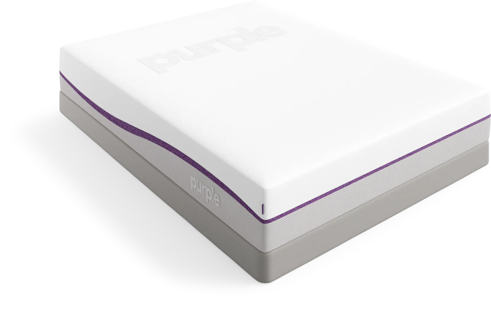 Purple Plus Low Profile Queen Mattress Set - Thumbnail - Image 1
