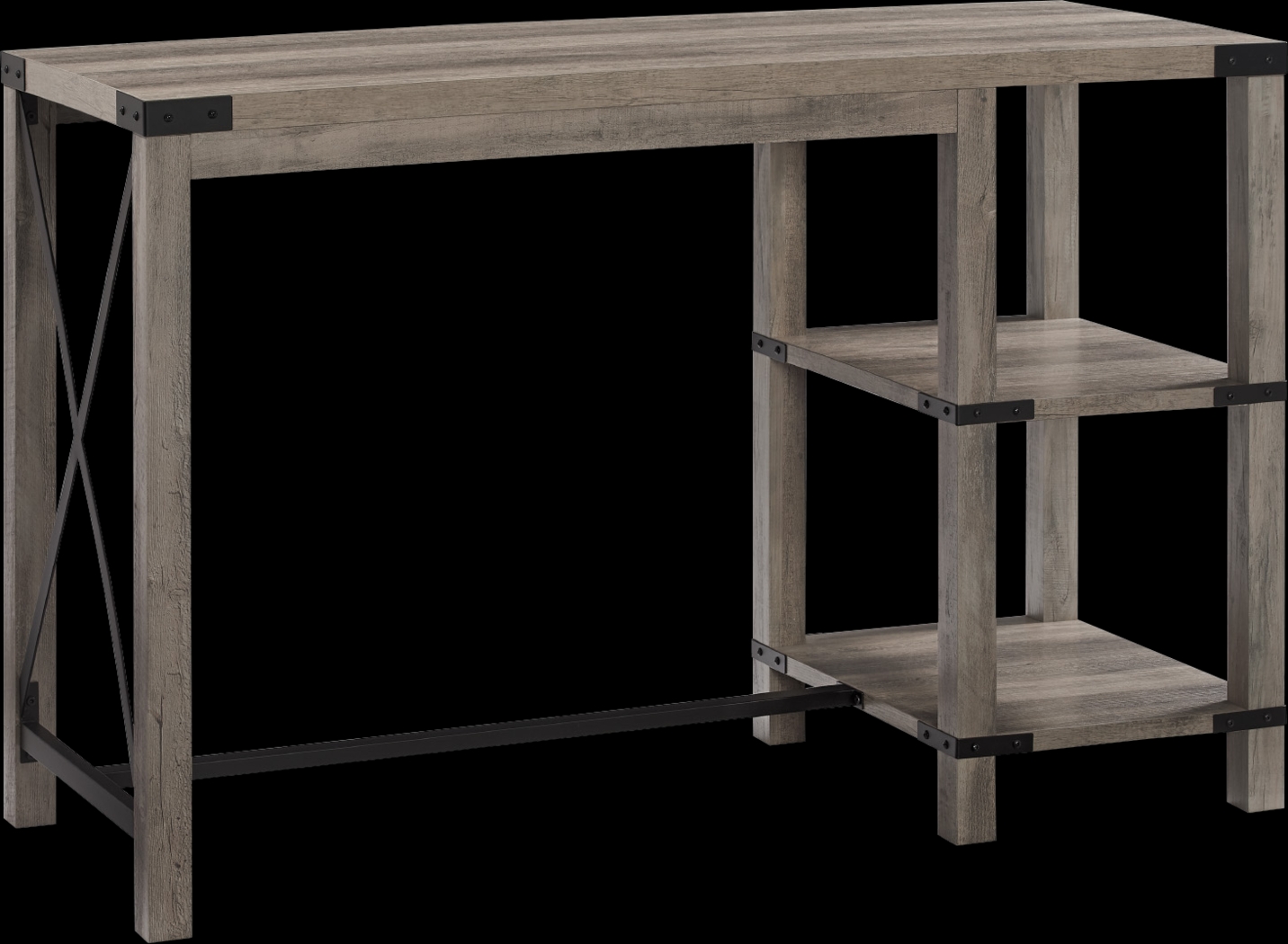 Purston Gray Kitchen Island - Thumbnail - Image 1