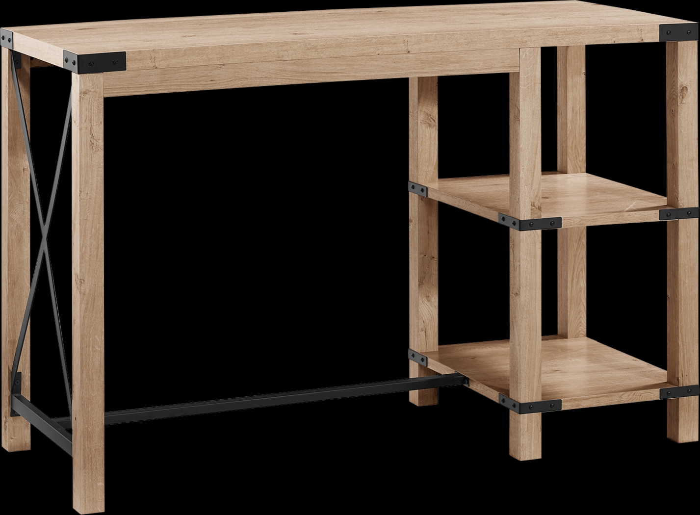 Purston Oak Kitchen Island - Thumbnail - Image 1