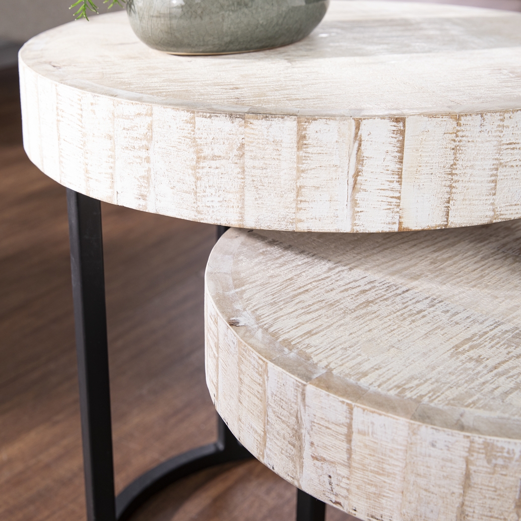 Purthsire White Nesting Tables, Set of 2 - Thumbnail - Image 3