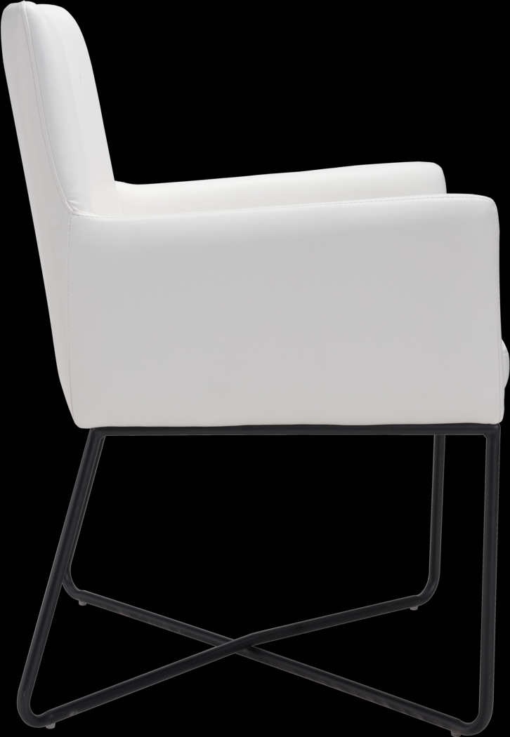 Putman White Arm Chair - Thumbnail - Image 3