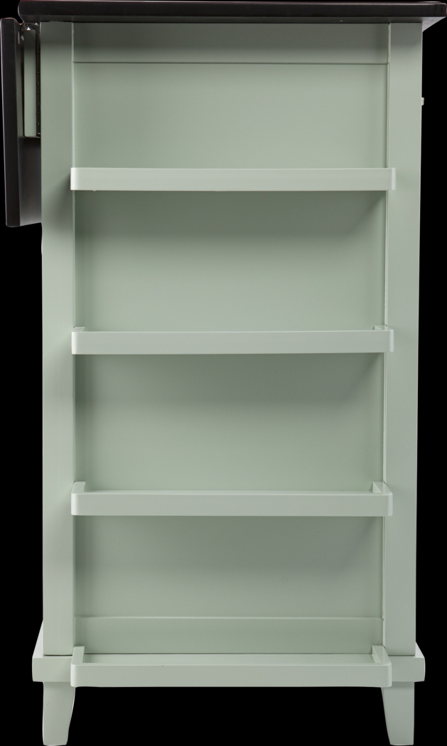 Pyegrave Green Kitchen Cart - Thumbnail - Image 2