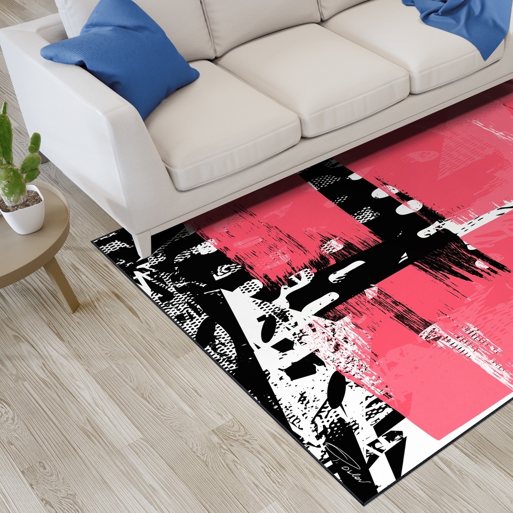 Pyerkeep Pink 5' x 7'7 Rug - Thumbnail - Image 3