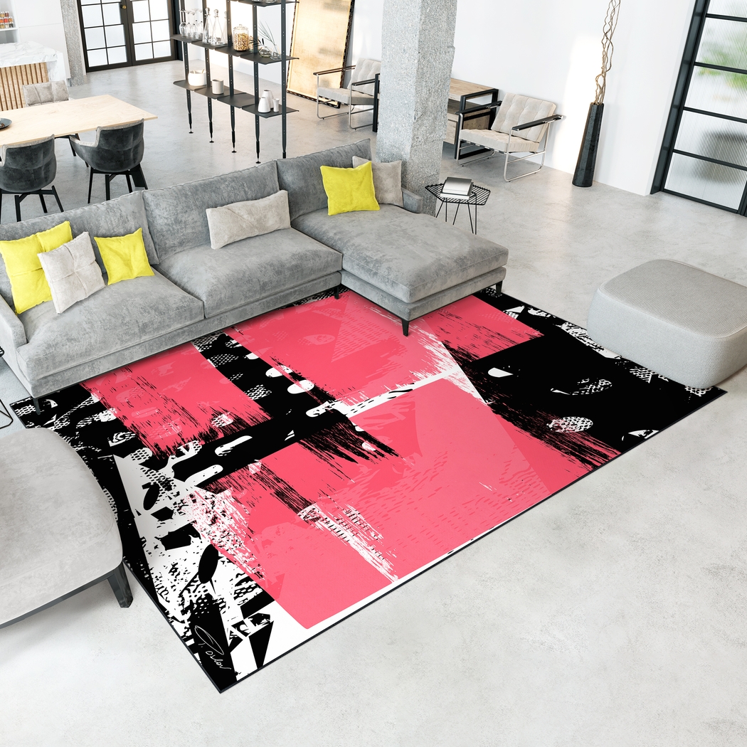 Pyerkeep Pink 7'7 x 10'5 Rug - Thumbnail - Image 2