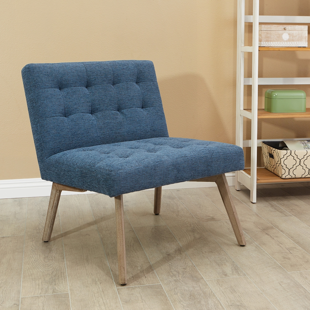Pyka Blue Accent Chair - Thumbnail - Image 7