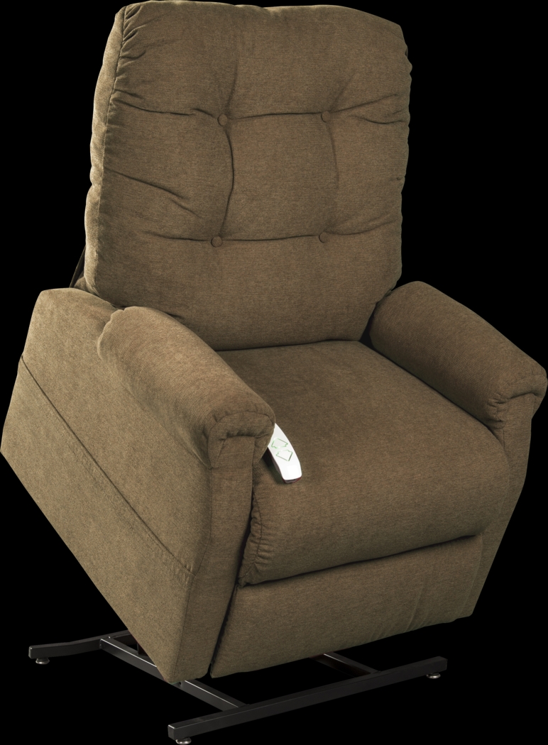 Pyron Beige Lift Chair Dual Power Recliner - Thumbnail - Image 2