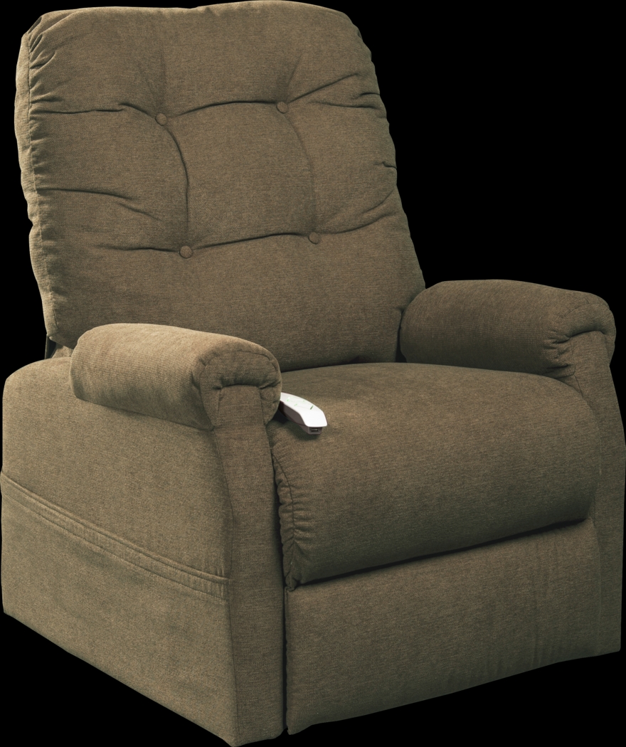 Pyron Beige Lift Chair Dual Power Recliner - Thumbnail - Image 1