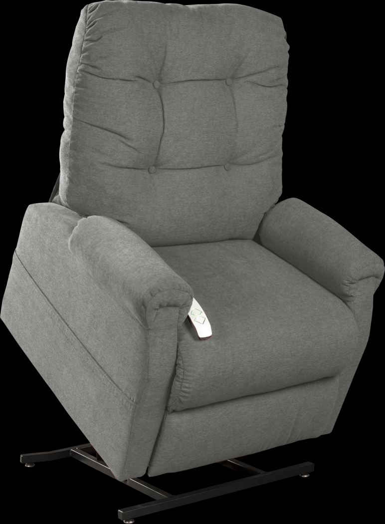 Pyron Gray Lift Chair Power Recliner - Thumbnail - Image 2