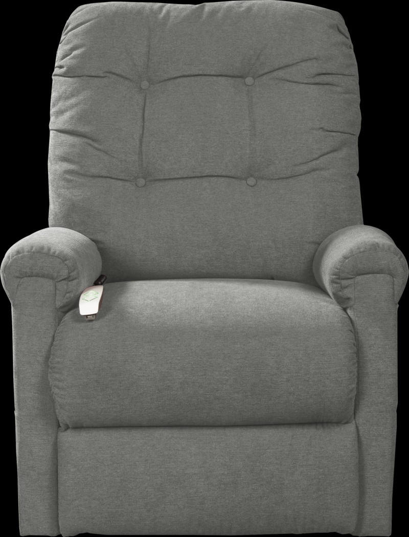 Pyron Gray Lift Chair Power Recliner - Thumbnail - Image 3