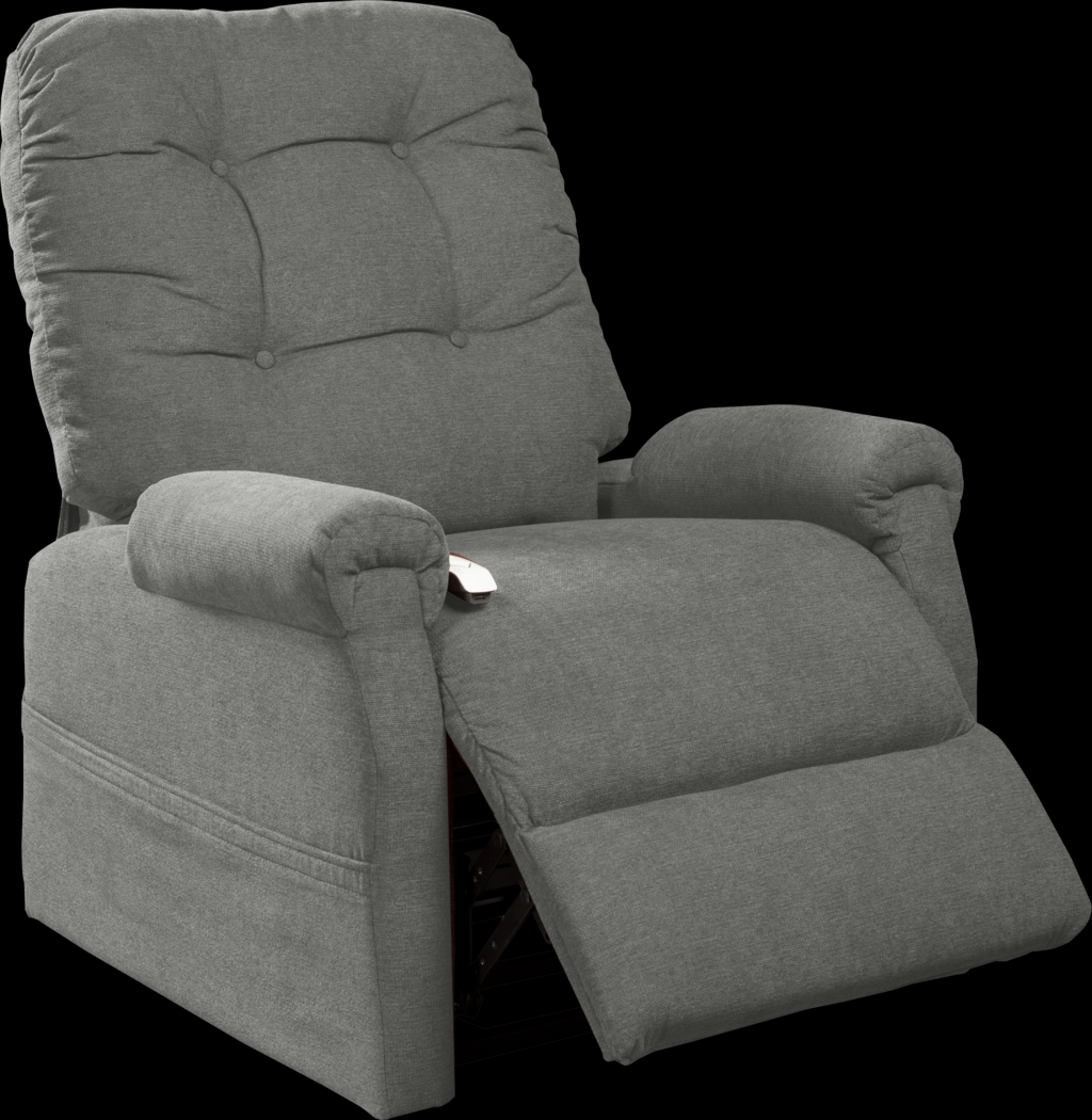 Pyron Gray Lift Chair Power Recliner - Thumbnail - Image 4