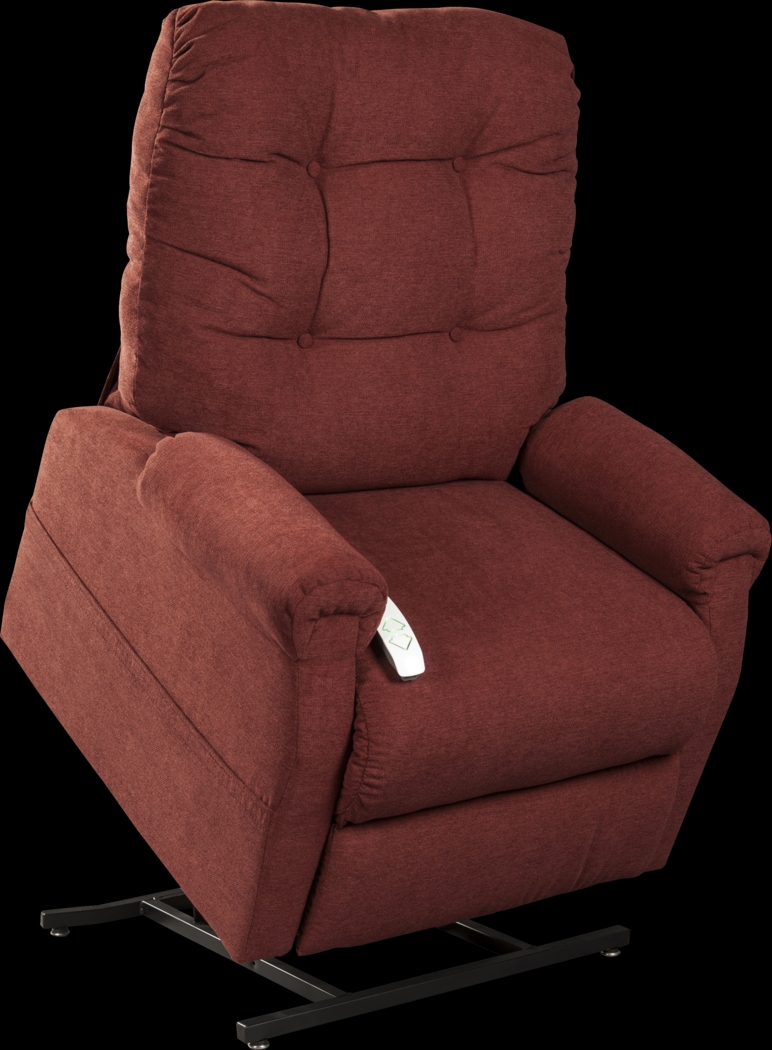 Pyron Red Lift Chair Dual Power Recliner - Thumbnail - Image 2