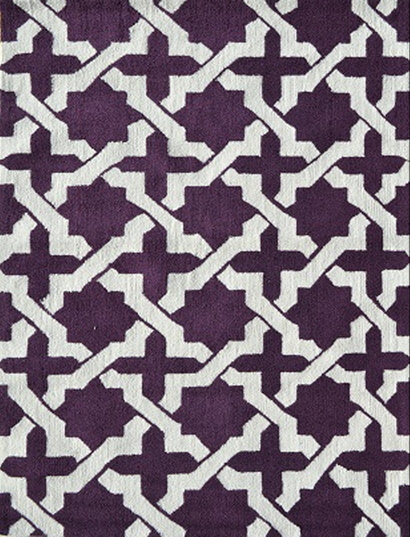 Qantio Purple 5' x 7' Indoor/Outdoor Rug - Thumbnail - Image 1