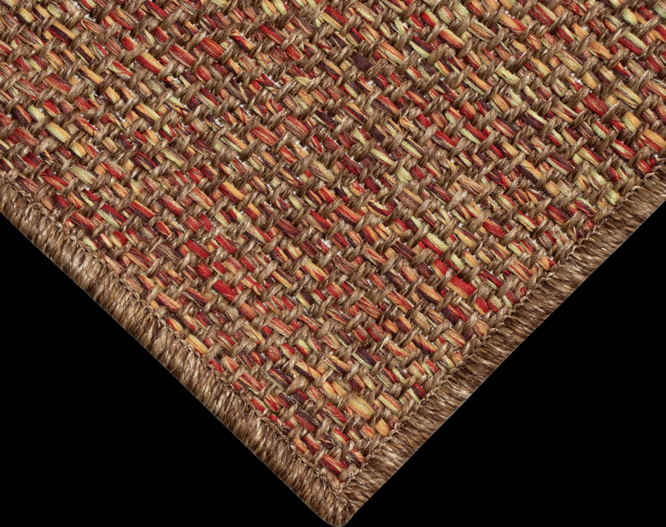 Qarray Rust 6'6 x 9'4 Indoor/Outdoor Rug - Thumbnail - Image 3