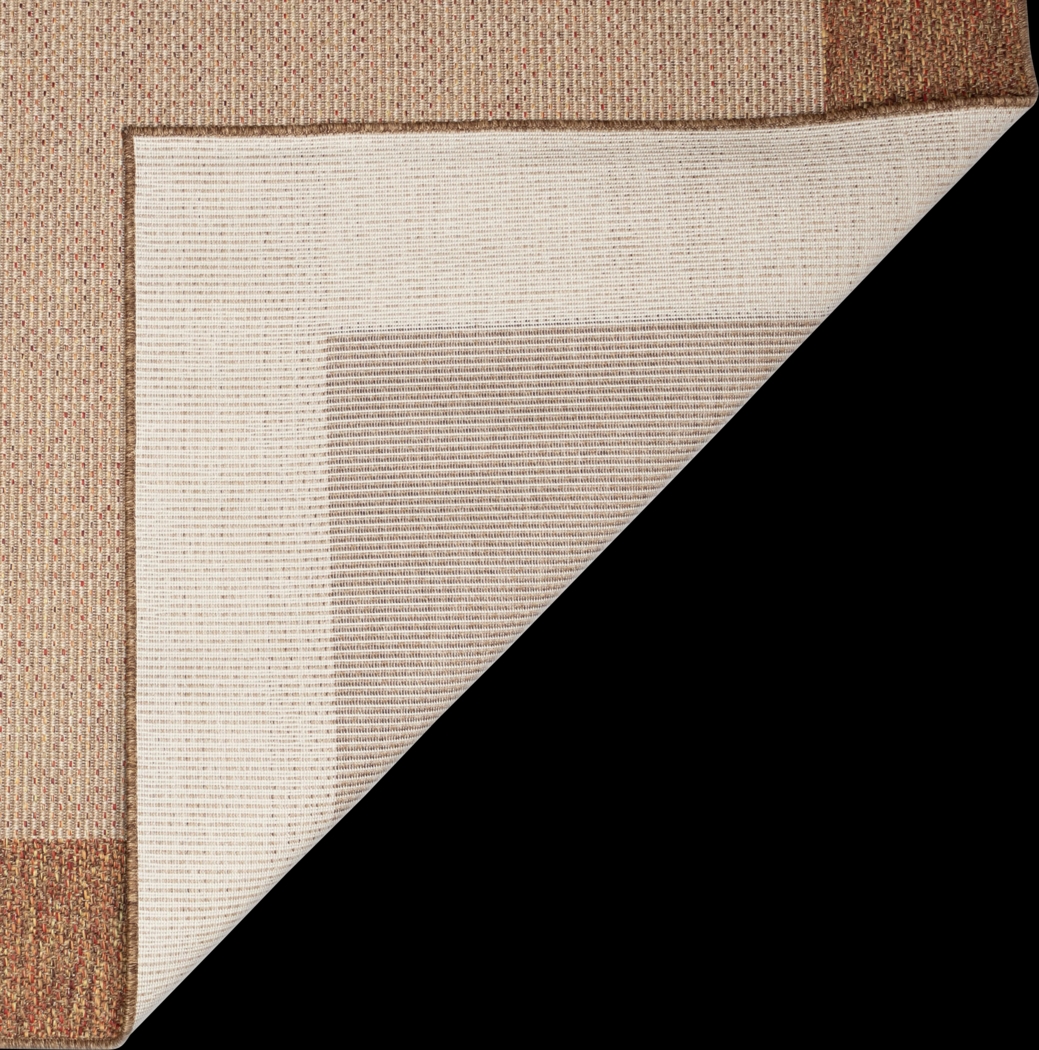 Qarray Rust 7'10 x 9'10 Indoor/Outdoor Rug - Thumbnail - Image 4