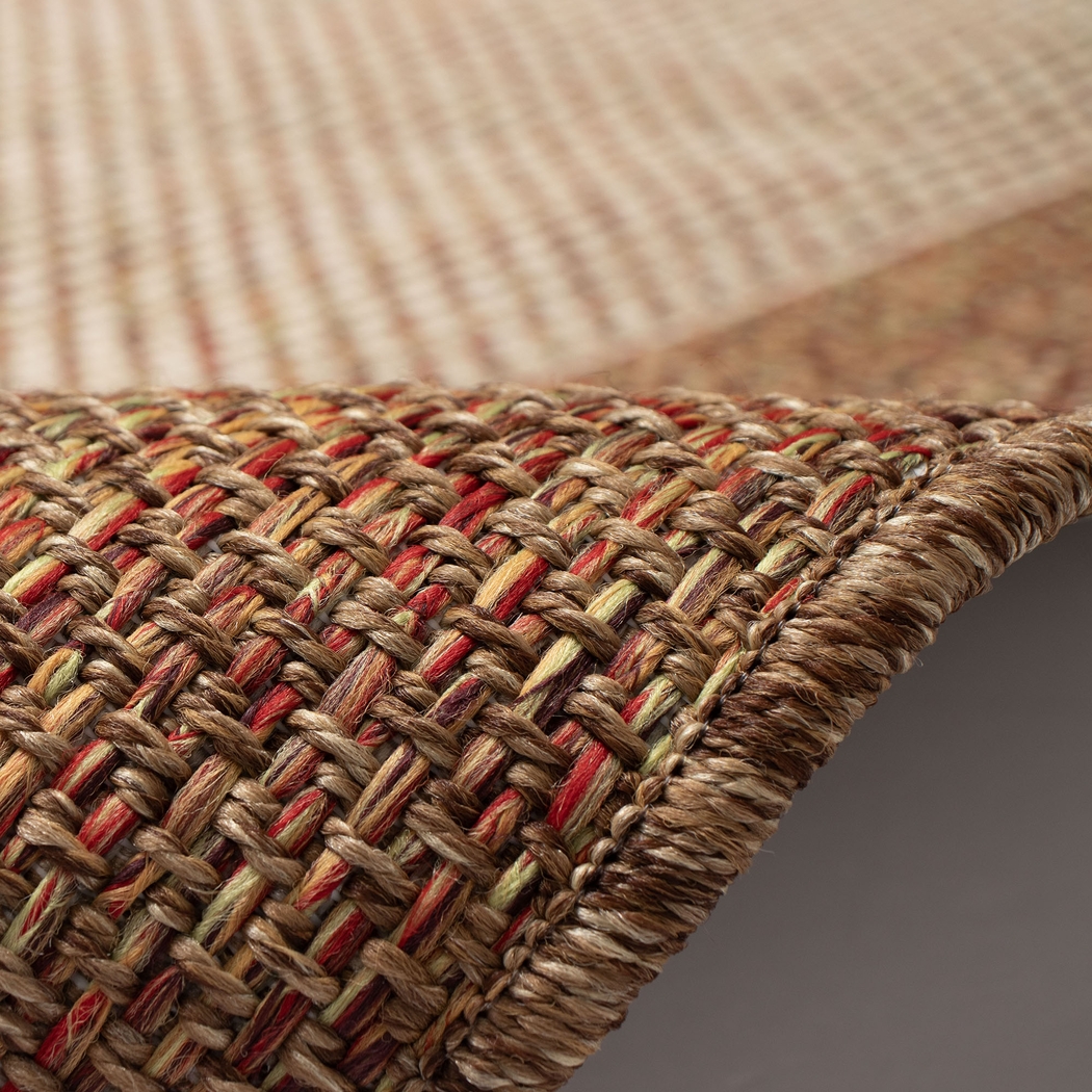 Qarray Rust 7'10 x 9'10 Indoor/Outdoor Rug - Thumbnail - Image 6