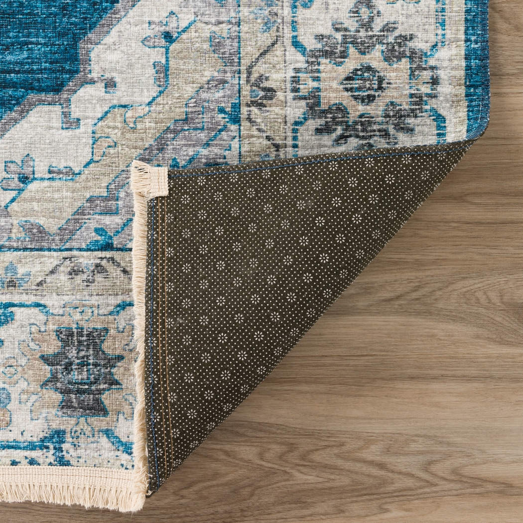 Quandry Blue 5' x 8' Rug - Thumbnail - Image 4