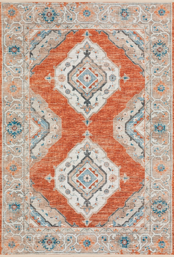 Quandry Red 8' x 10' Rug - Thumbnail - Image 1