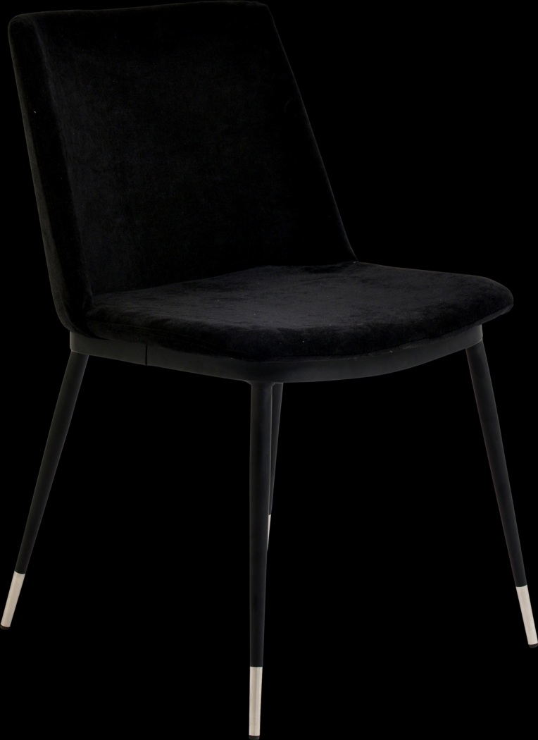 Quannah Black Dining Chair, Set of 2 - Thumbnail - Image 2