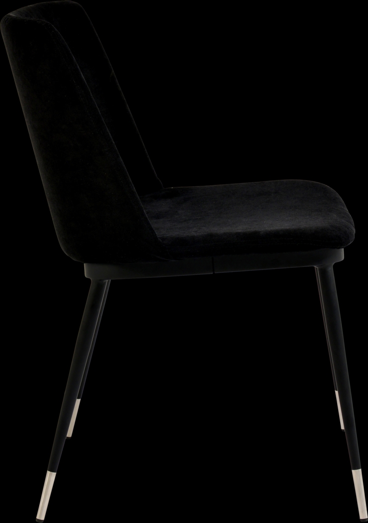 Quannah Black Dining Chair, Set of 2 - Thumbnail - Image 4