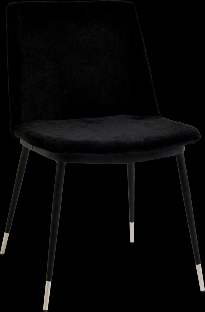 Quannah Black Dining Chair, Set of 2 - Thumbnail - Image 1