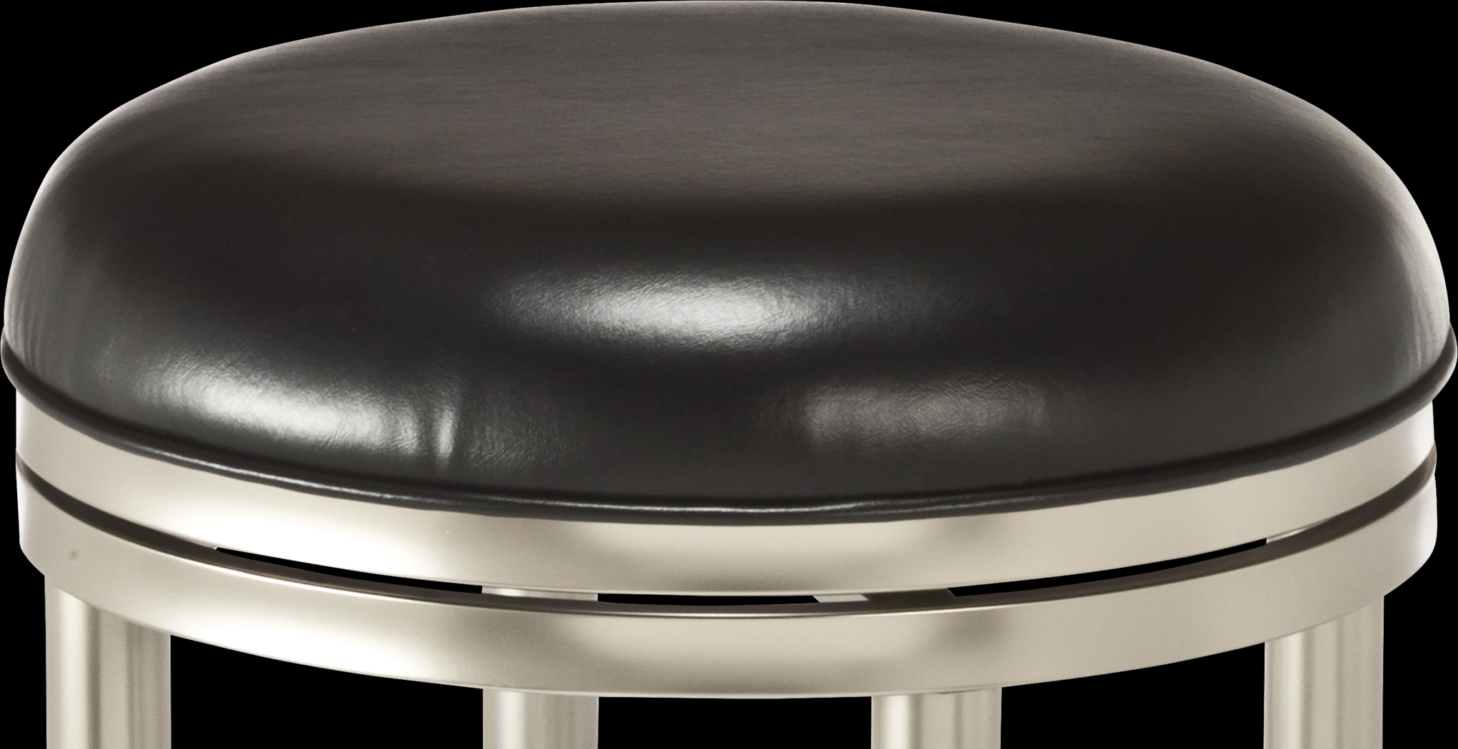 Quantock Black Swivel Counter Height Stool - Thumbnail - Image 2