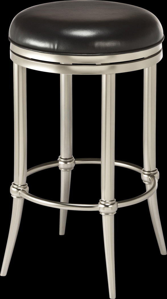 Quantock Black Swivel Counter Height Stool - Thumbnail - Image 1