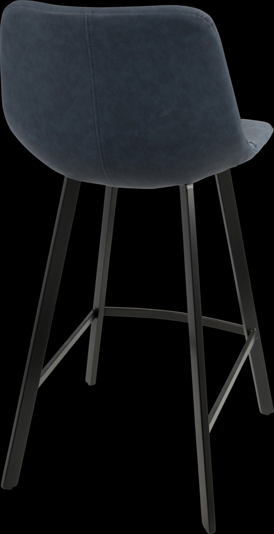 Quark Blue Counter Height Stool (Set of 2) - Thumbnail - Image 2