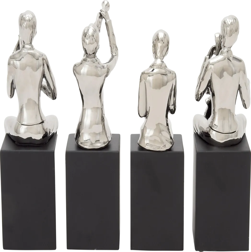Quart Silver Sculpture, Set of 4 - Thumbnail - Image 5