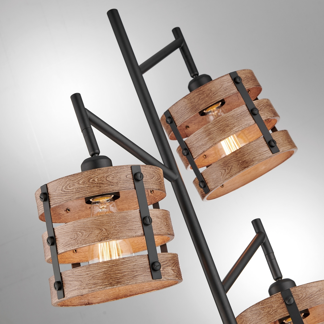 Quaylo Cove Black Tree Floor Lamp - Thumbnail - Image 3
