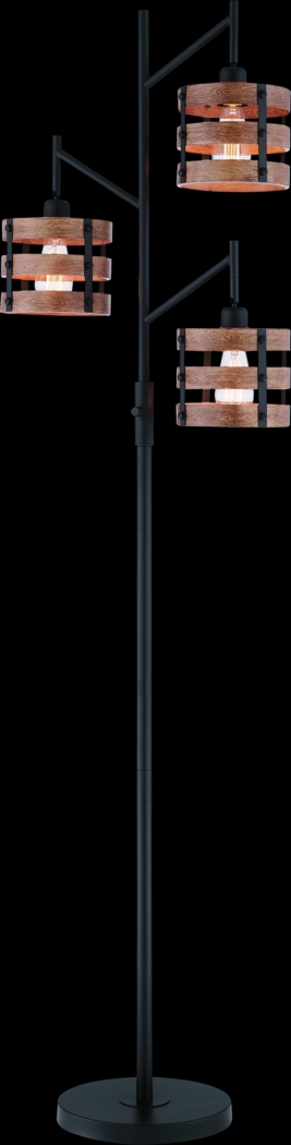 Quaylo Cove Black Tree Floor Lamp - Thumbnail - Image 1