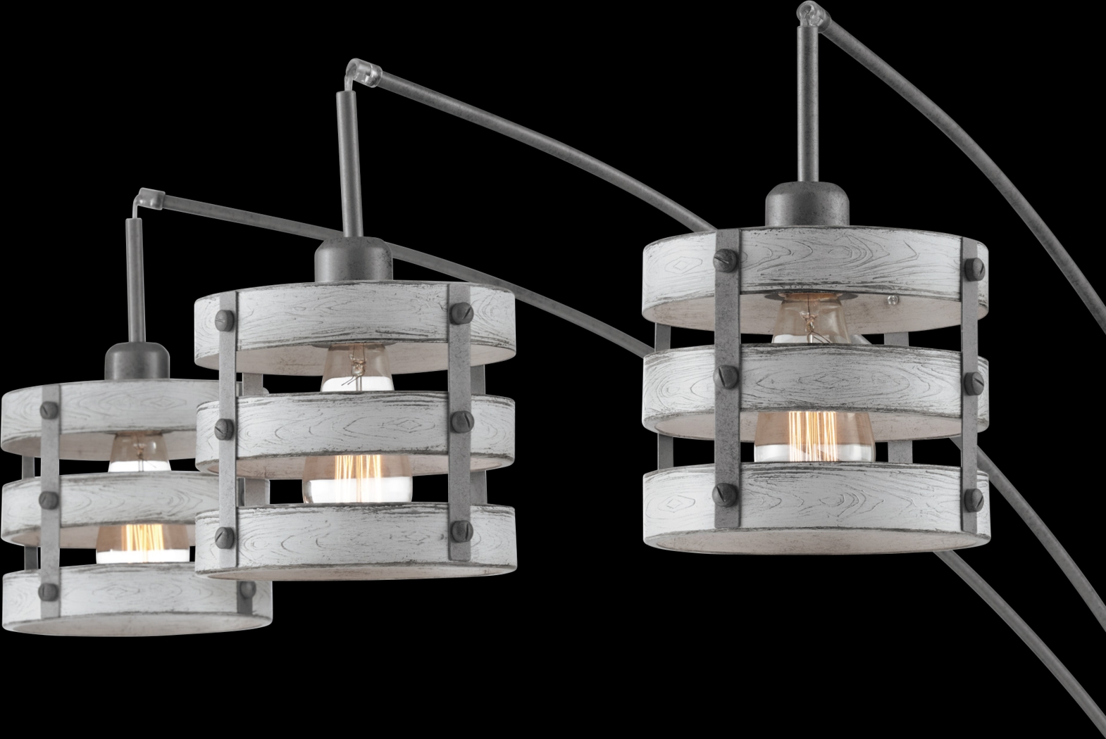 Quaylo Cove Silver Arc Floor Lamp - Thumbnail - Image 3