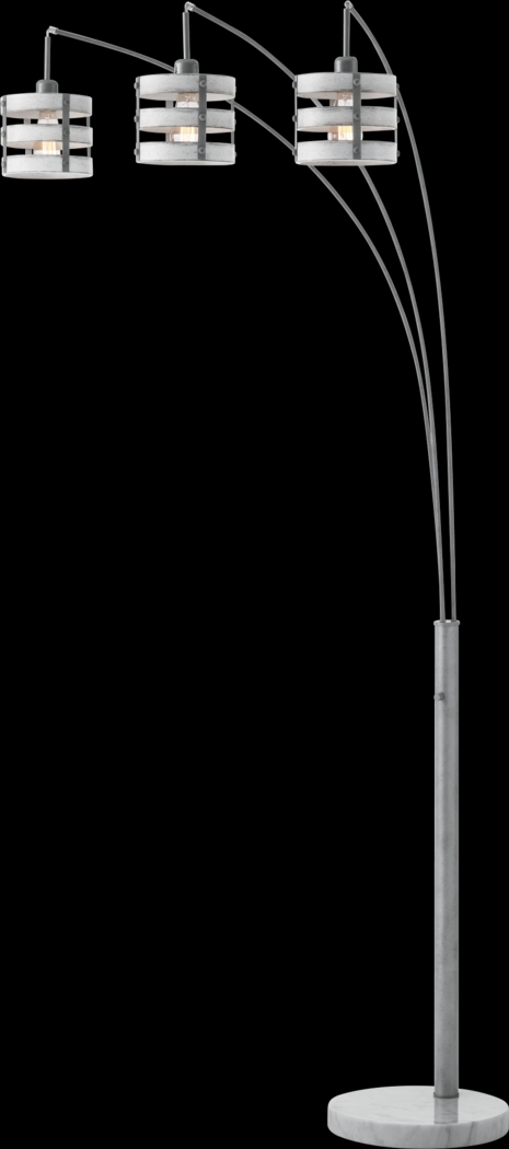 Quaylo Cove Silver Arc Floor Lamp - Thumbnail - Image 1