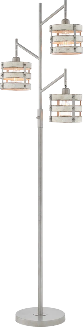Quaylo Cove Silver Tree Floor Lamp - Thumbnail - Image 1