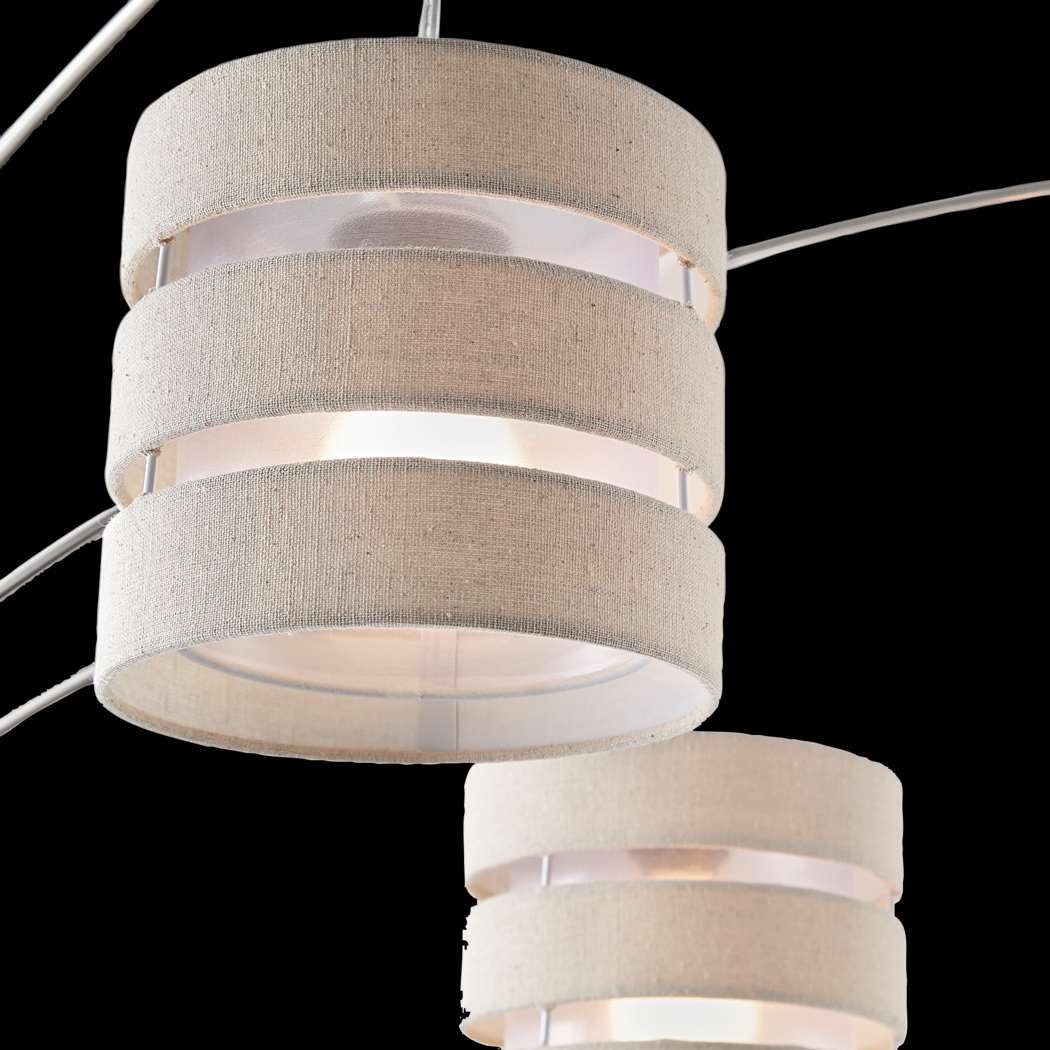 Quaylo Lane Silver Arc Floor Lamp - Thumbnail - Image 3